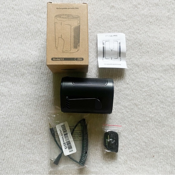 VEKK Portable Fan with Dual Clip, Personal Waist Fan up to 25H, 4 Speeds 7100RPM - Picture 2 of 3